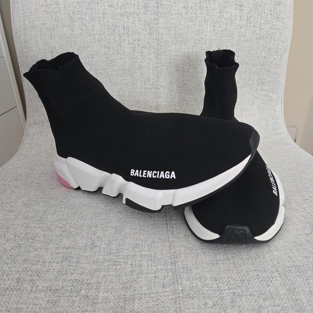 Balenciaga Women's Black Sock Sneakers